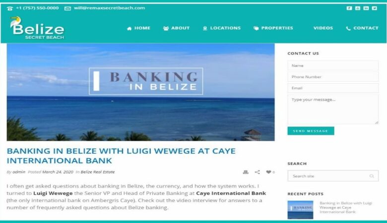 Banking in Belize with Luigi Wewege at Caye – San Pedro