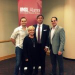 Luigi Wewege with friends and one of the best professors of international business not just at UMSL but in the world - Elizabeth ‘Betty’ Vining at the 2017 business awards ceremony.