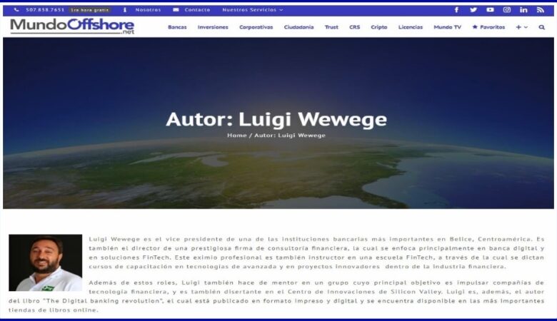 MundoOffshore.net – author profile: Luigi Wewege