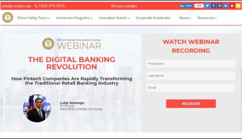 Silicon Valley Innovation Center – Webinar by Luigi Wewege