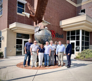 Caye International Bank board meeting in Iowa, USA hosted by TS Bank’s Josh Guttau, with Ambassador Joel Nagel, and President Luigi Wewege in attendance