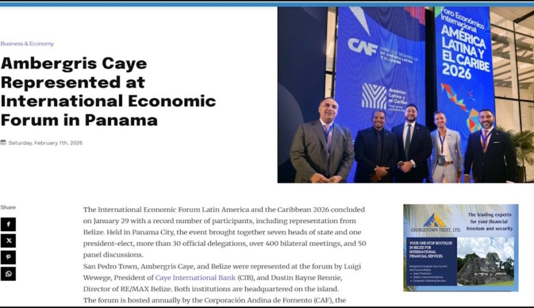 Ambergris Caye Represented at International Forum in Panama